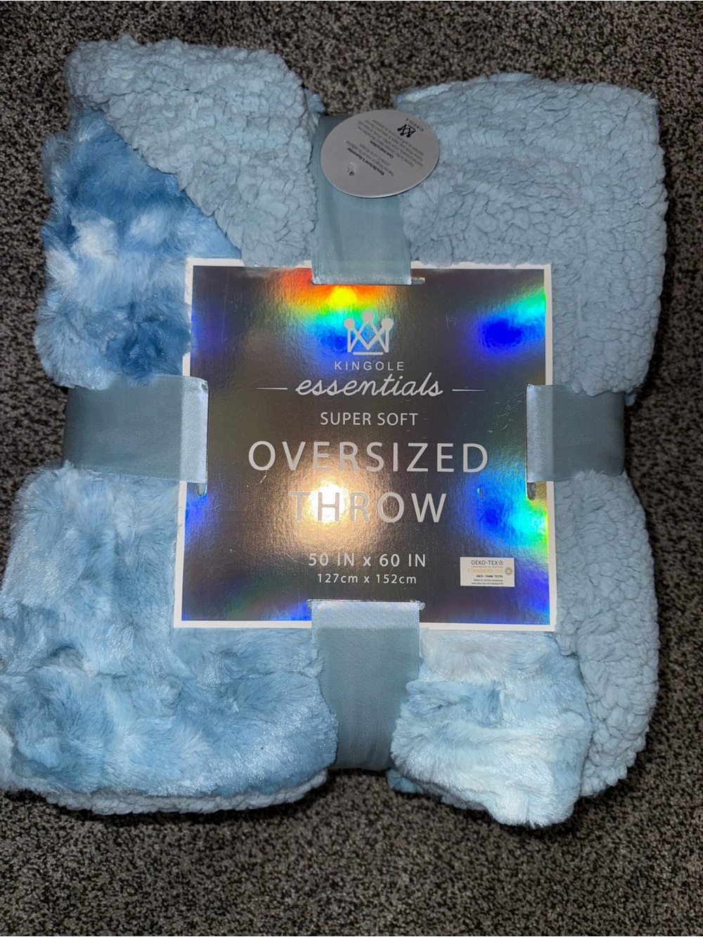 Essentials Super Soft Oversized Throw - Light Blue 50x60 inch